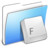 Aqua Smooth Folder Fonts Icon